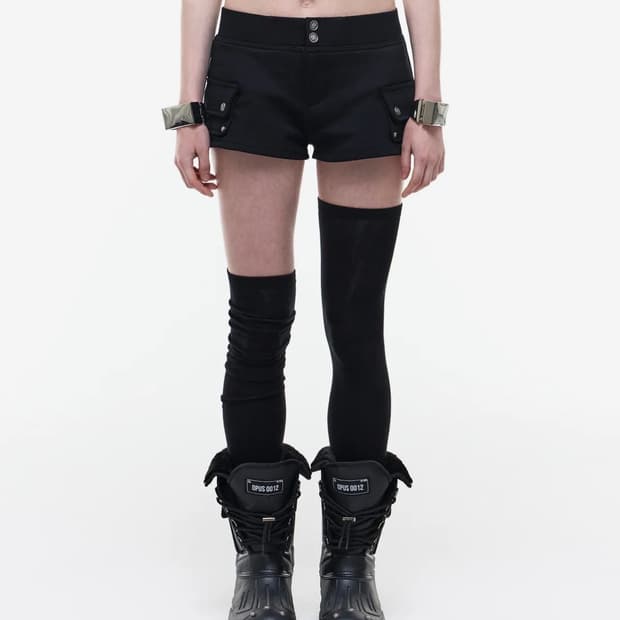 Op. 08 BOO MICRO CARGO PANTS BLACK