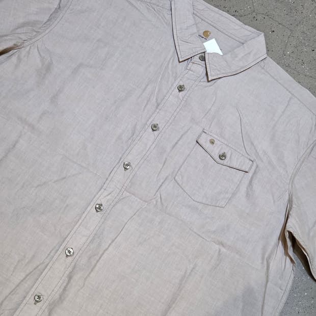 Carhartt 칼하트 베이지 반팔셔츠