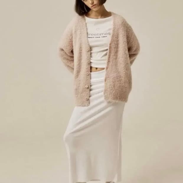 쓰리타임즈 푸들 가디건