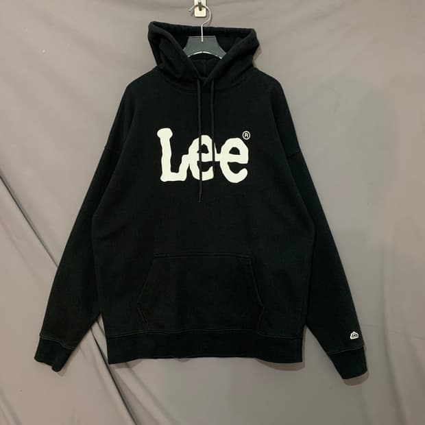 XL LEE 리 빅 트위치 로고 프린팅 오버핏 후드티
