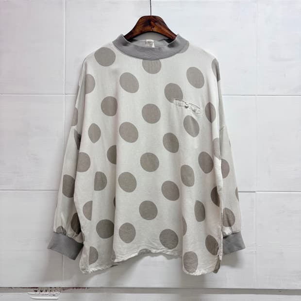 도트 모리걸 러블리 블라우스 JPN