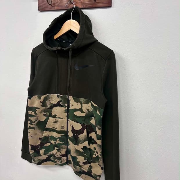 [S] 나이키 카모플라쥬 드라이핏 후드집업 져지