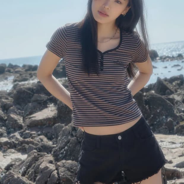 (새상품) 애즈온 솔리드 블랙 숏팬츠