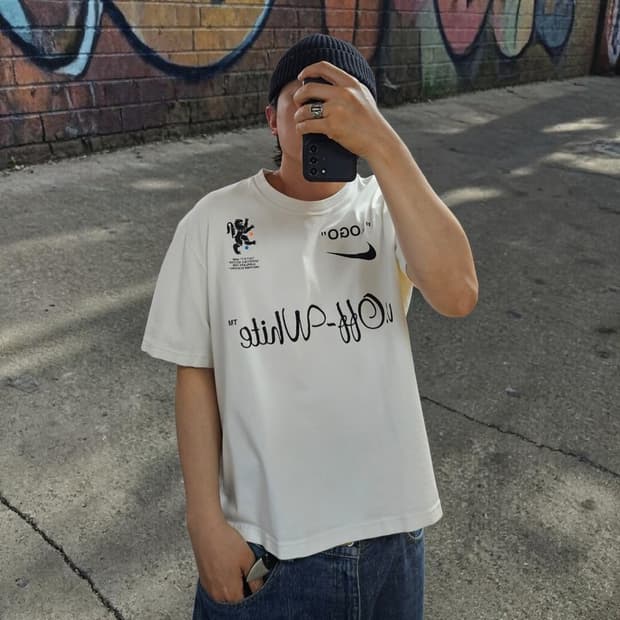 나이키 오프화이트 NRG 반팔티 M0407