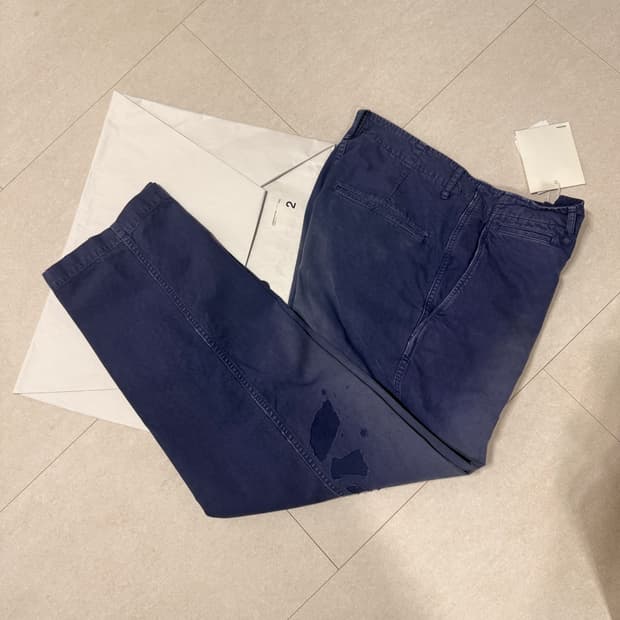 2) 비즈빔 25fw ex wide chino 네이비