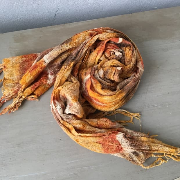 dyed scarf