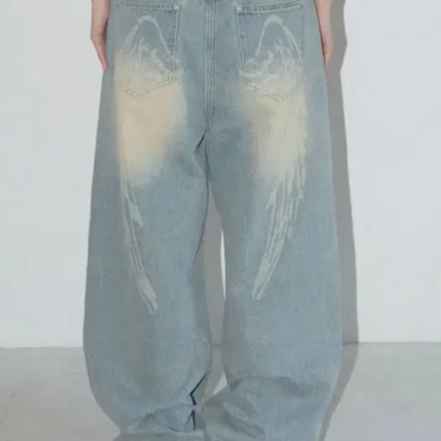 팬시클럽 엔젤 빈티지 워싱 핀턱 팬츠