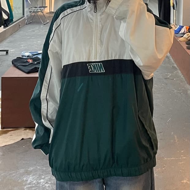 나이키 90s 올드스쿨 아노락 하프집업 웜업 자켓  H2734