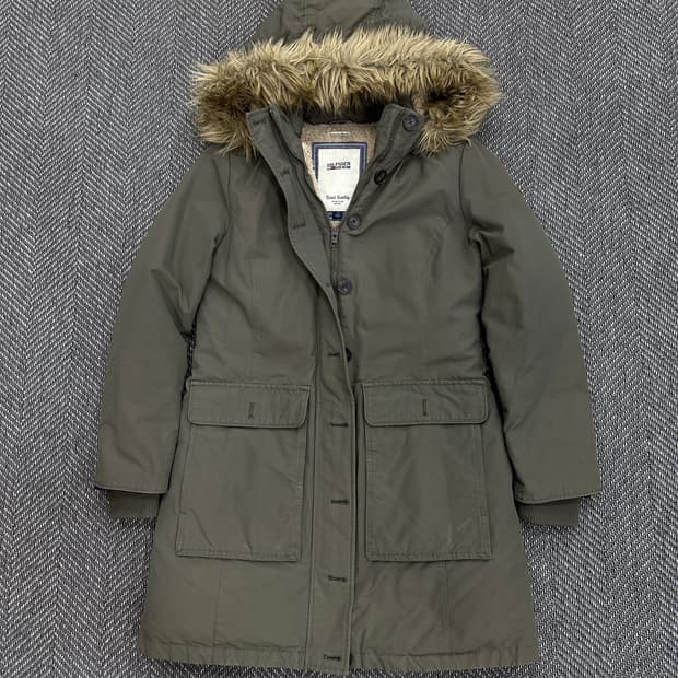 타미힐피거 야상 파카 카키