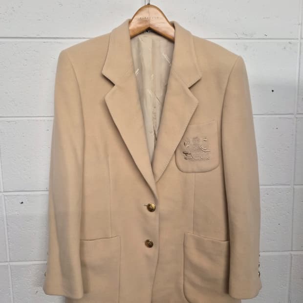 우먼 77) 아쿠아스큐텀 울 자켓 팝니다