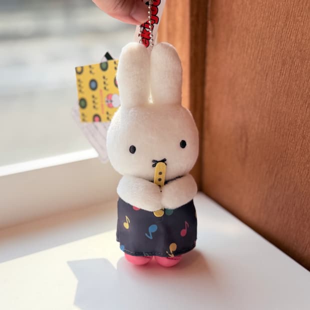 일본 세키구치 뮤직&미피 miffy 마스코트 키링