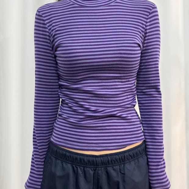 uniqlo stripe pollar top