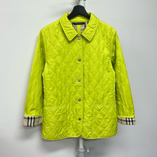 버버리 영국판 체크 퀼팅 자켓