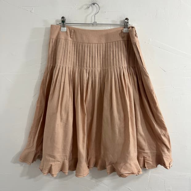 to be chic pintuck midi skirt