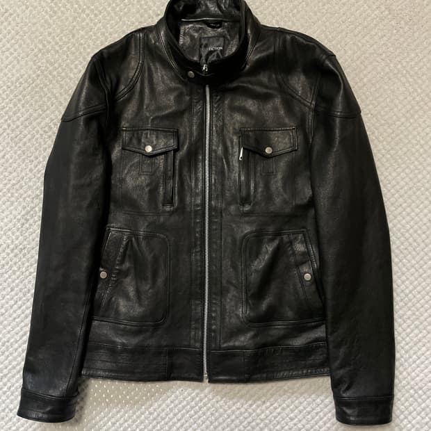 [50] PULF FICTION 레더파크 웨스턴 무드 양가죽 바이커 레더