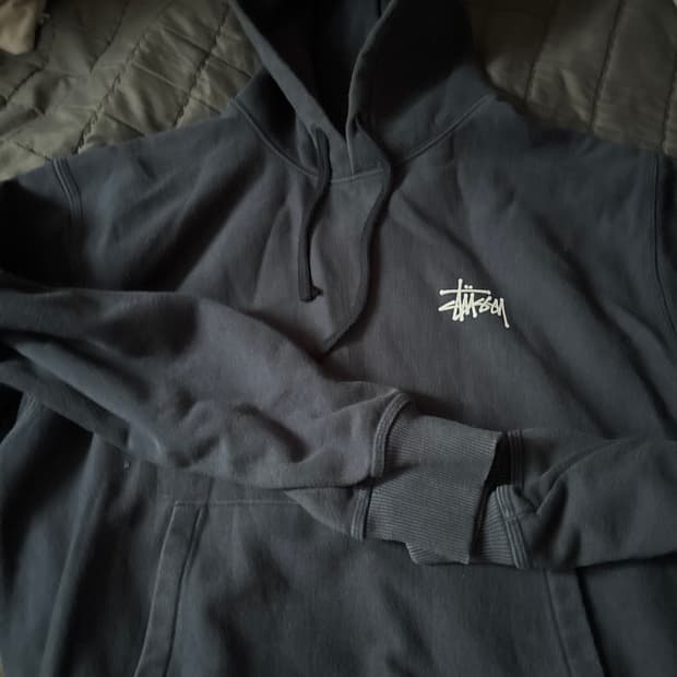 스투시 후드 네이비