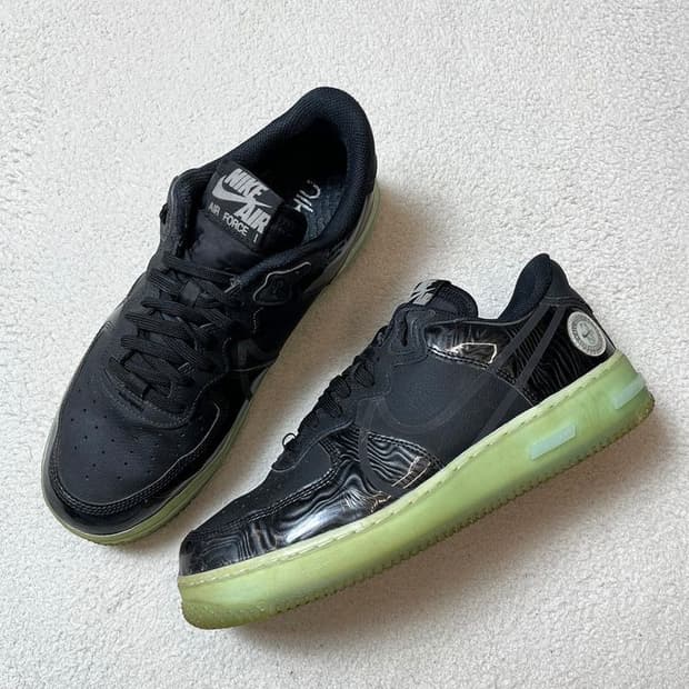 나이키 에어 포스 1 리액트 LV8 베얼리 스니커즈 A1883