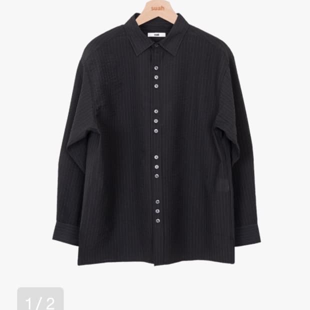 suah 수아 울 포크 셔츠