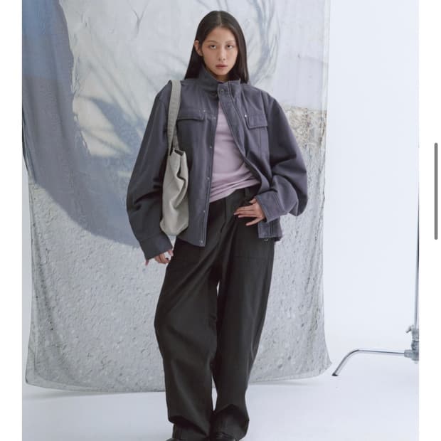 웰빙익스프레스 차콜점퍼 m