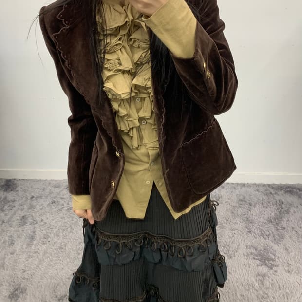 벨루아 브라운 자켓