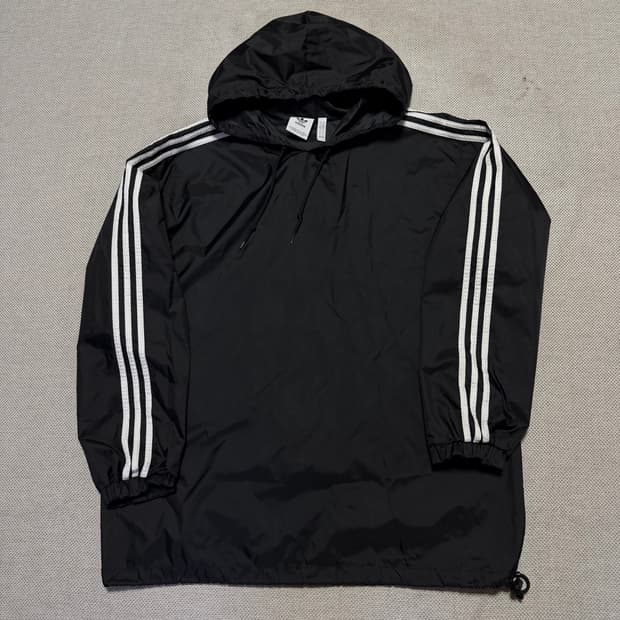아디다스 빅로고 후드 웜업
