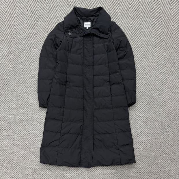 아르마니 꼴레지오니 덕다운 롱 자켓 v2036