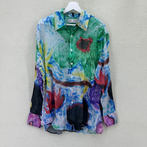 아워레가시 초크 플라워 프린트 어보브 셔츠 멀티