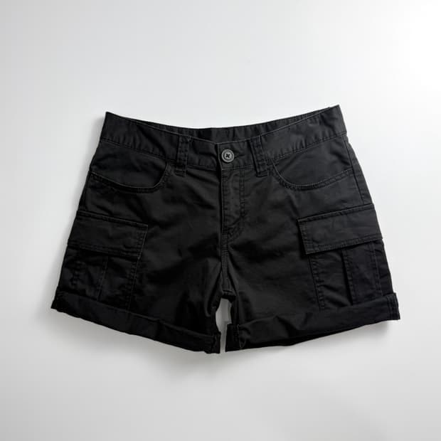 빈티지 블랙 숏 팬츠