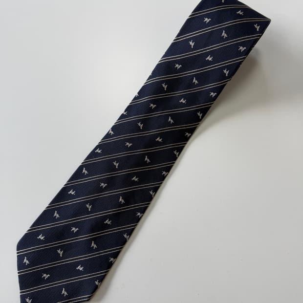 빈티지 실크 넥타이 9cm