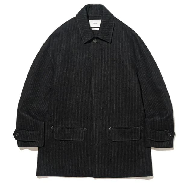 아워셀브스 25fw 숏맥코트 핀스트라이프 2