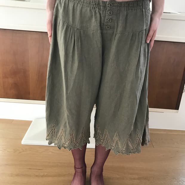 vintage lace button pants