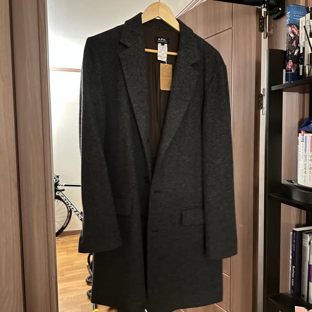 APC 그레이 코트 M사이드(택 부착)