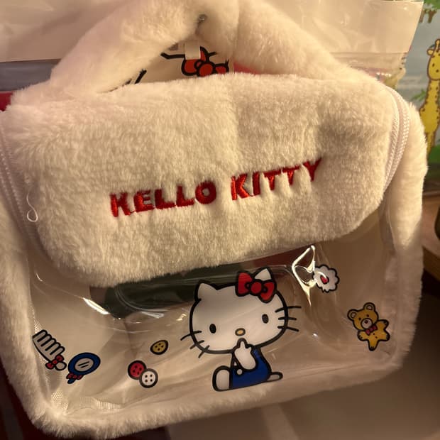 헬로키티 투명 파우치가방