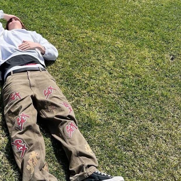 빈티지 블랭크 스웻셔츠 라이트그레이