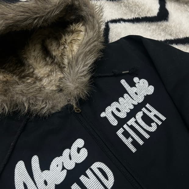 [M]아베크롬비 울프죠 후드 자켓/블랙