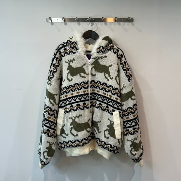 노르딕 셰르파 니트 후드집업