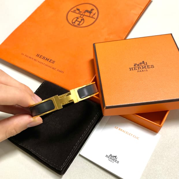 에르메스 클릭아슈 남자 팔찌