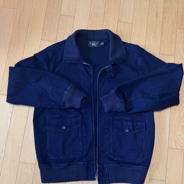 RRL네이비 봄버 자켓