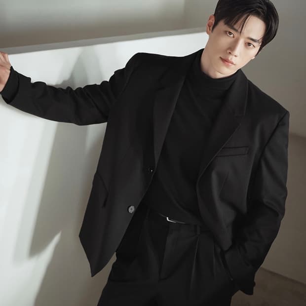 (L) 드로우핏 [서강준PICK]오버사이즈 도브 울 블레이저 BLACK