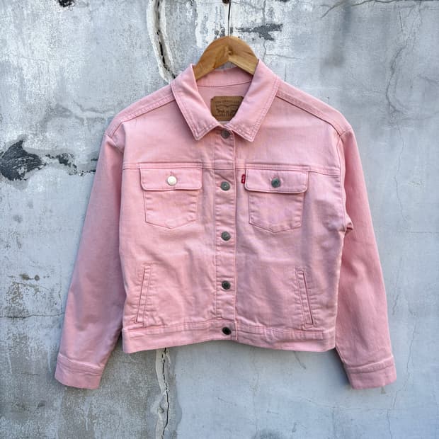 Levi’s 리바이스 핑크 데님 자켓