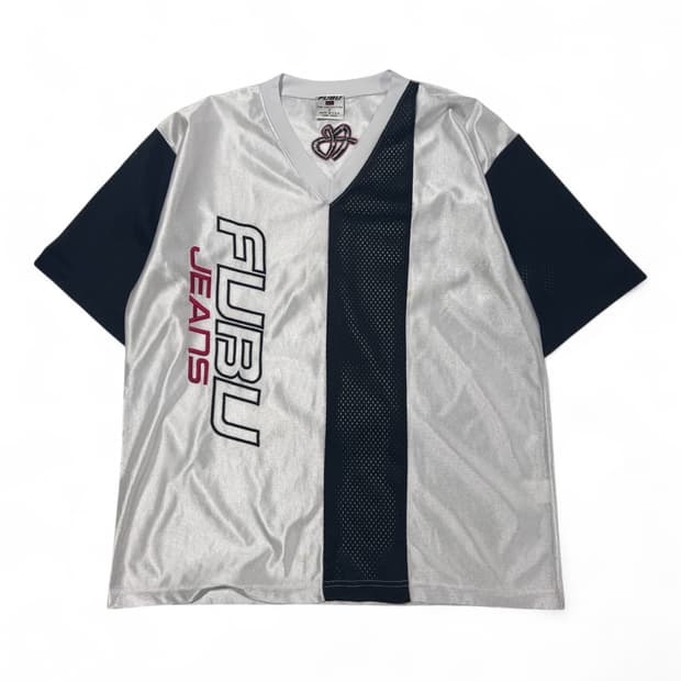 FUBU  푸부 미국판 USA 빅로고 져지티셔츠(F)