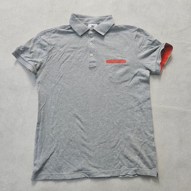 3 라코스테 그레이 카라 반팔티 0303Y