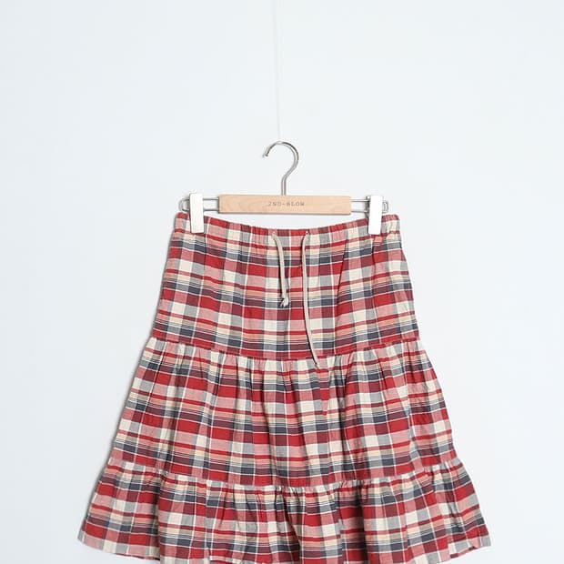 Non Check Tiered Mid Skirt (26)