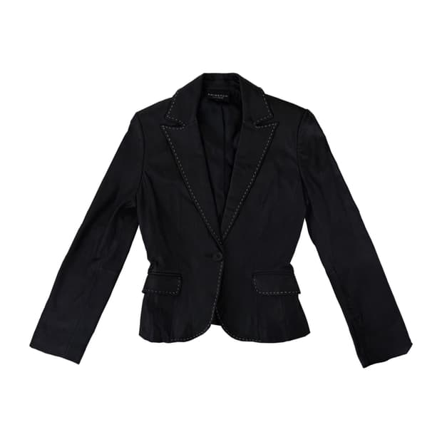 🖤가죽 스티치 블레이저🖤