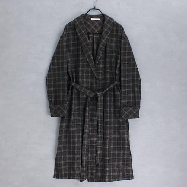 RAPICHE _ belted check robe