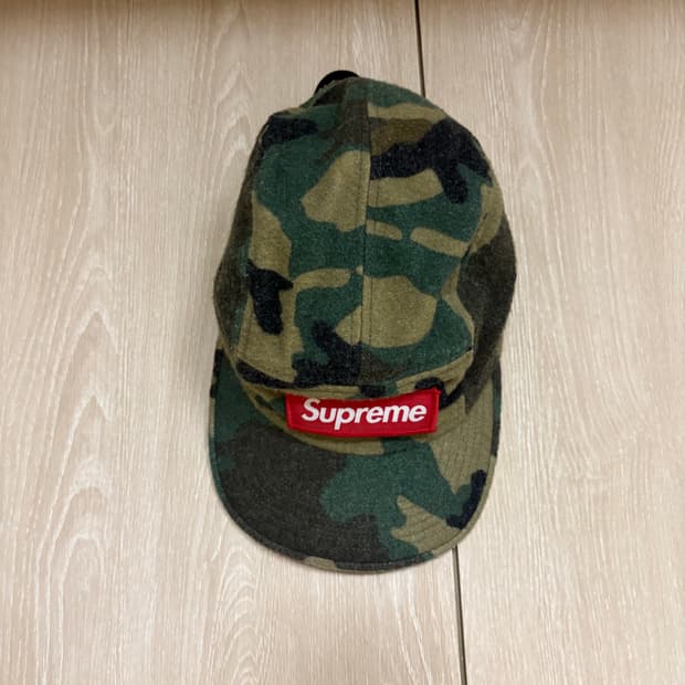슈프림 카모 캠프캡 모자