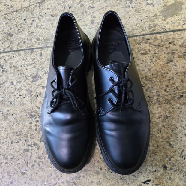 닥터마틴 블랙 더비 슈즈 1461 3홀 모노 블랙