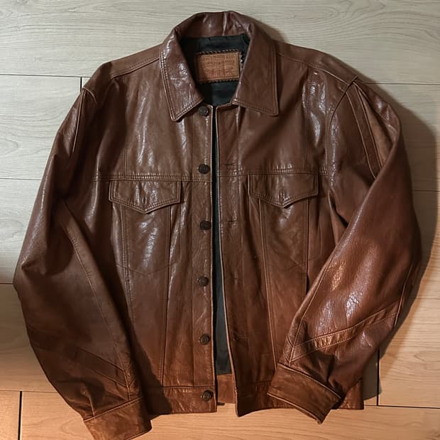 리바이스 레더자켓