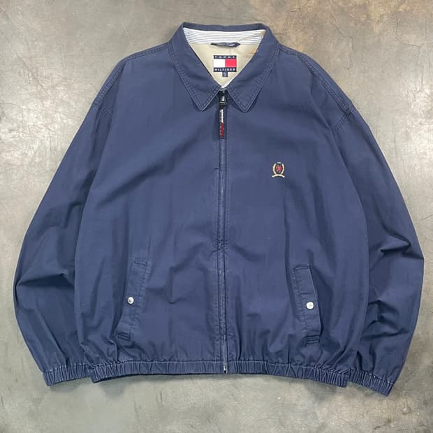 타미힐피거 블루종 자켓