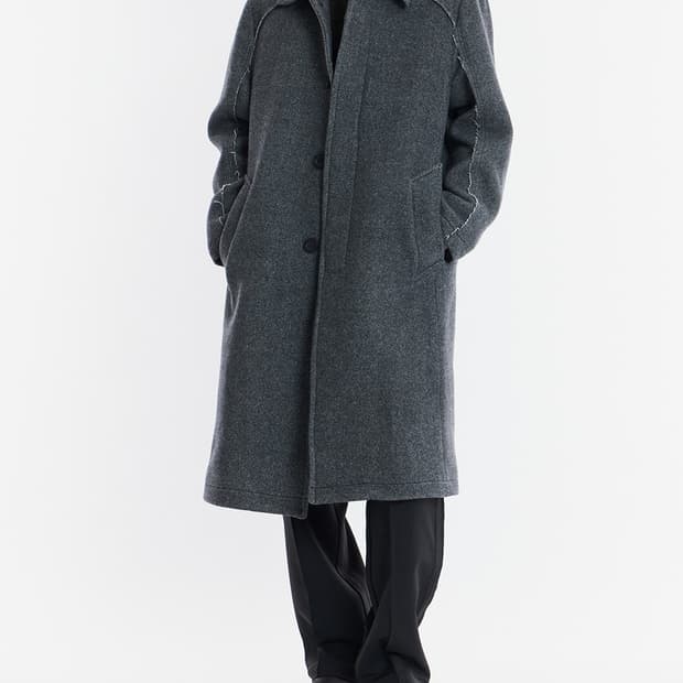 언어펙티드 싱글 코트 - L 차콜